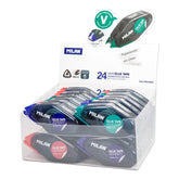 EXPOSITOR 24 PEGAMENTO CINTA MILAN MINI GLUE TAPE | 24 UNIDADES | (MILAN)